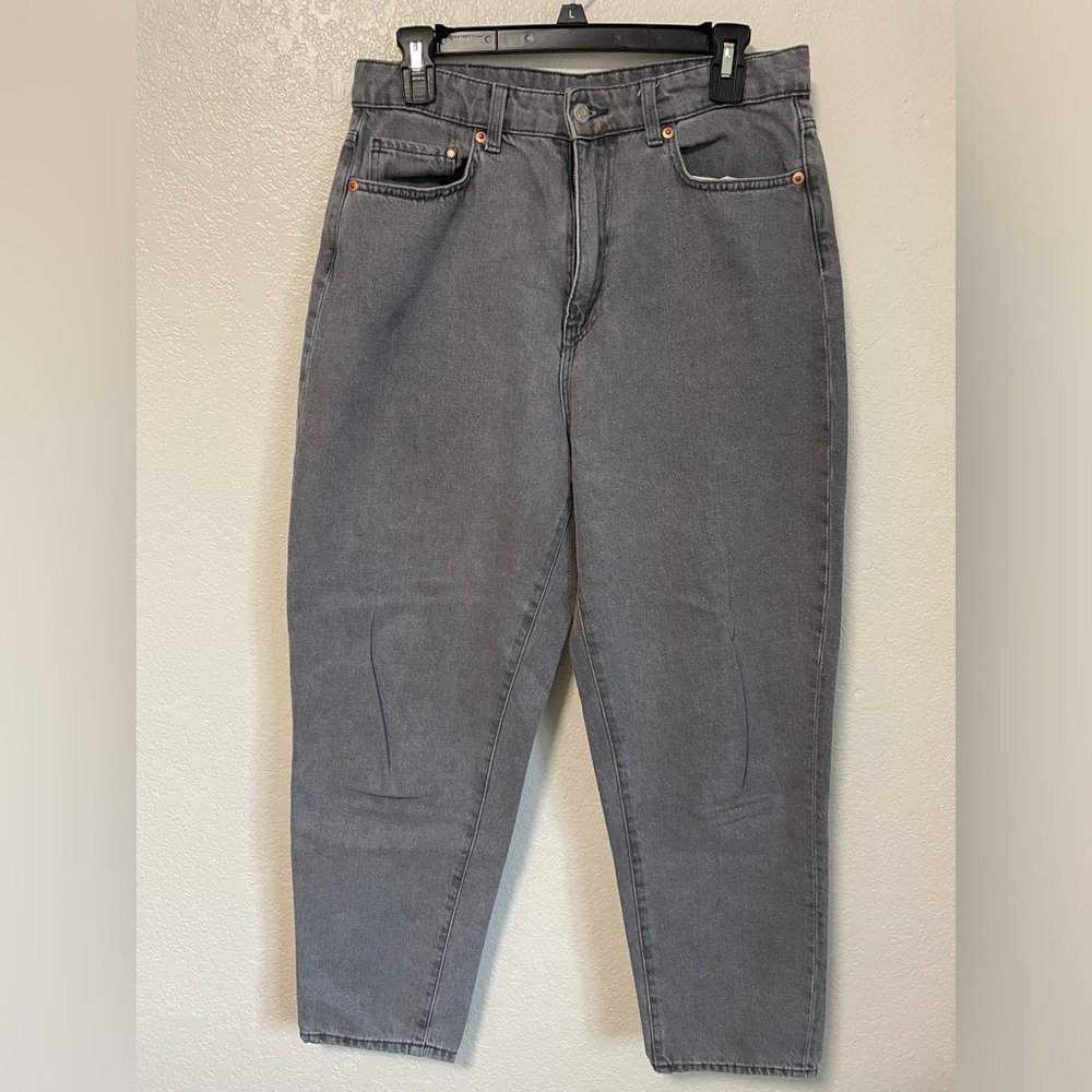 Gray Mom Jeans